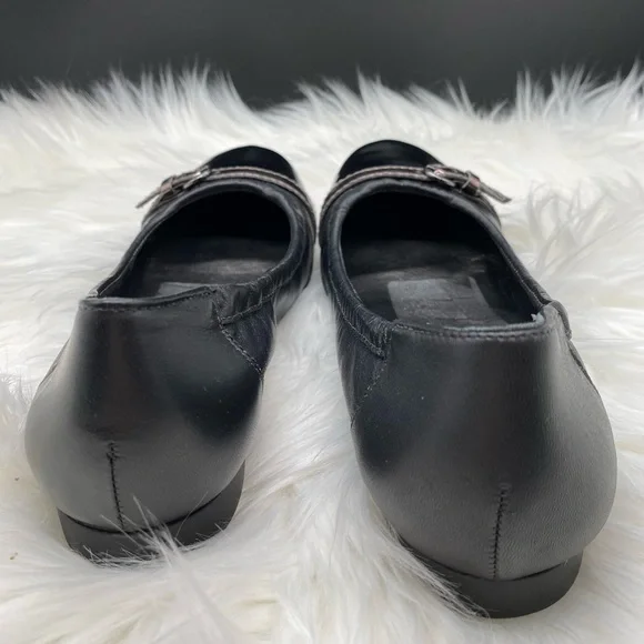 LAST CHANCE Via Spiga Black Ballet Style Flats, 8 - Picture 5 of 9